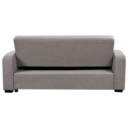 Convertible Sofa with Reclining Backrest, Cup Holders and Pillows