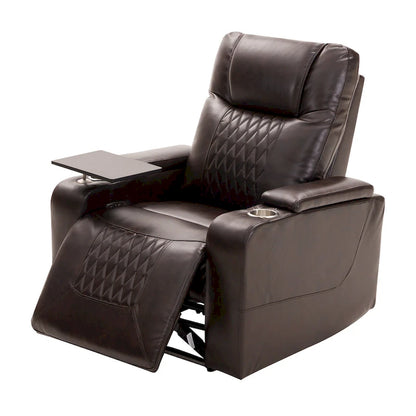 Power Motion Recliner with 2 Convenient Cup Holders