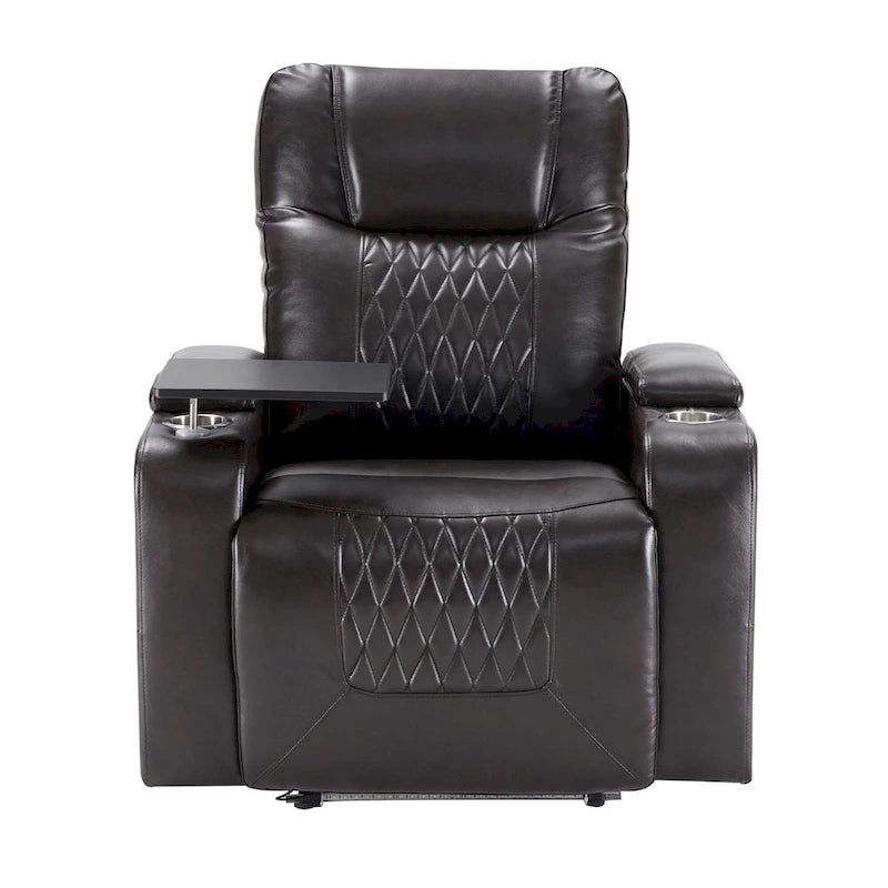 Power Motion Recliner with 2 Convenient Cup Holders