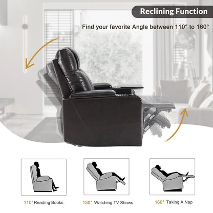 Power Motion Recliner with 2 Convenient Cup Holders