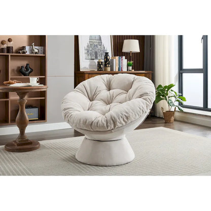 Oversized Swivel Accent Chair, 360 Swivel Barrel Chair, Papasan Chair for Living Room Bedroom