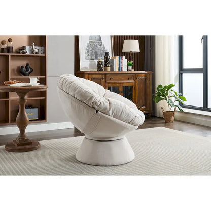 Oversized Swivel Accent Chair, 360 Swivel Barrel Chair, Papasan Chair for Living Room Bedroom