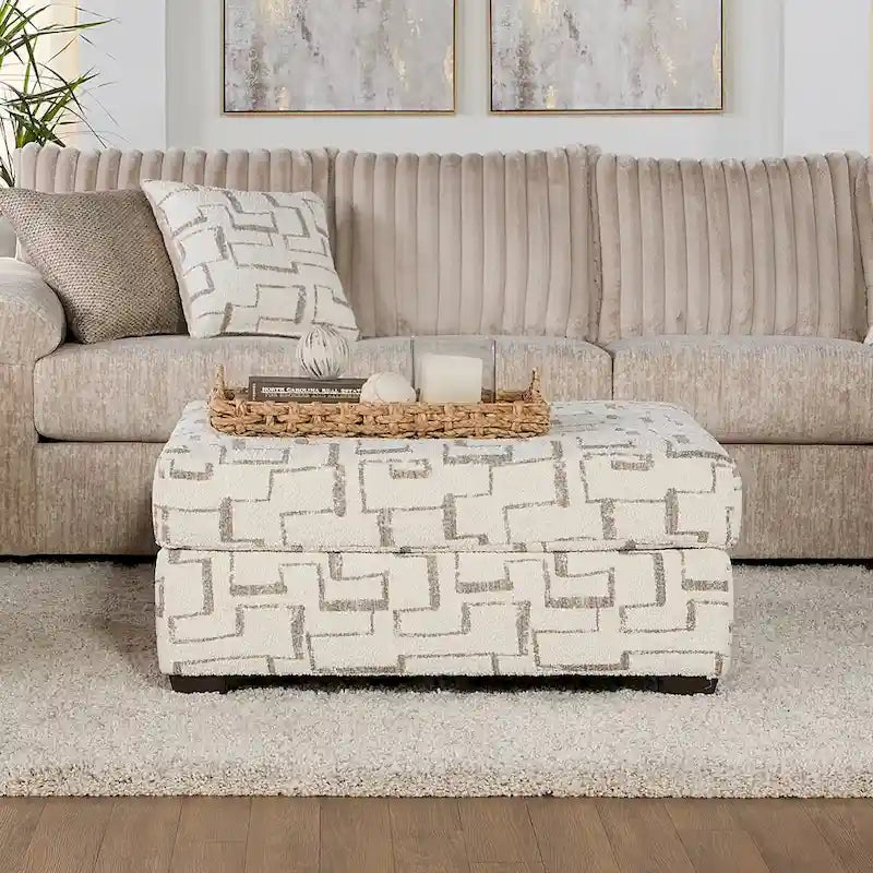 Roundhill Furniture Nason Wide Wale Corduroy Sofa, Loveseat, and Ottoman Set