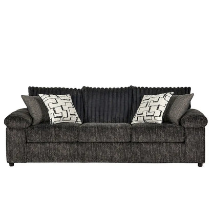 Roundhill Furniture Nason Wide Wale Corduroy Sofa, Loveseat, and Ottoman Set