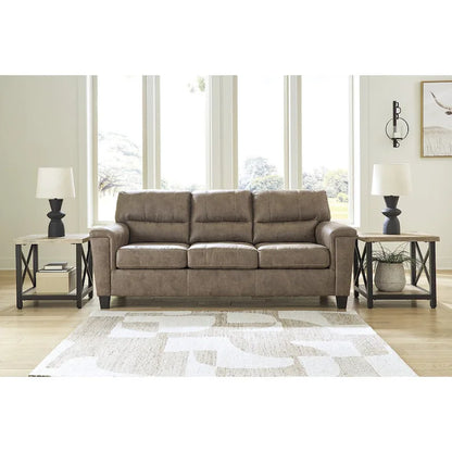 Signature Design by Ashley Navi Brown/Beige Sofa - 89W x 38D x 39H