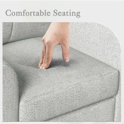 Mid-Century Upholstered Accent Chair Single Sofa with Armrest - 32.5Lx28.9Wx36.2H