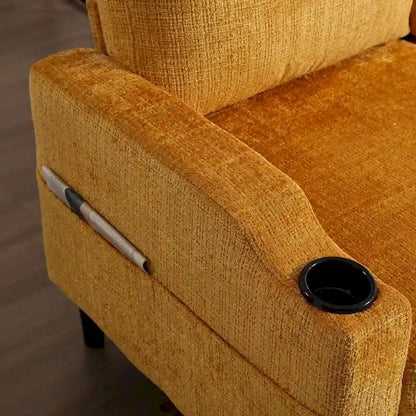 Modular Sleeper Sectional Sofa with Storage Ottoman