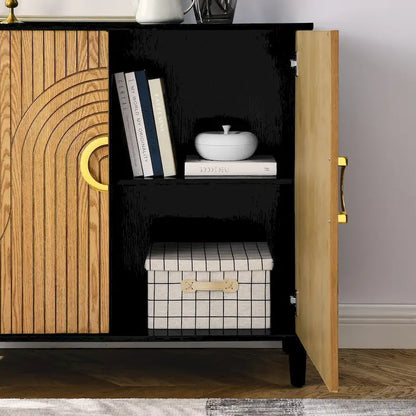 Most comfortable storage cabinet with doors and shelves, modern MDF feature cabinet with adjustable shelves