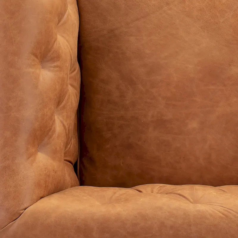 Poly & Bark Essex Lounge Chair - Full Grain Genuine Italian Leather