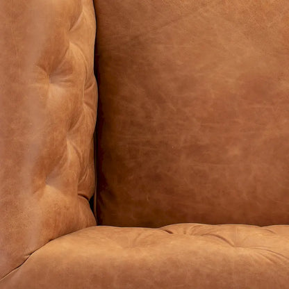 Poly & Bark Essex Lounge Chair - Full Grain Genuine Italian Leather