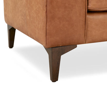 Poly & Bark Essex Lounge Chair - Full Grain Genuine Italian Leather