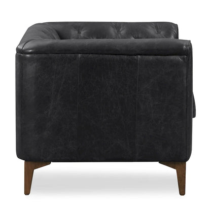 Poly & Bark Essex Lounge Chair - Full Grain Genuine Italian Leather