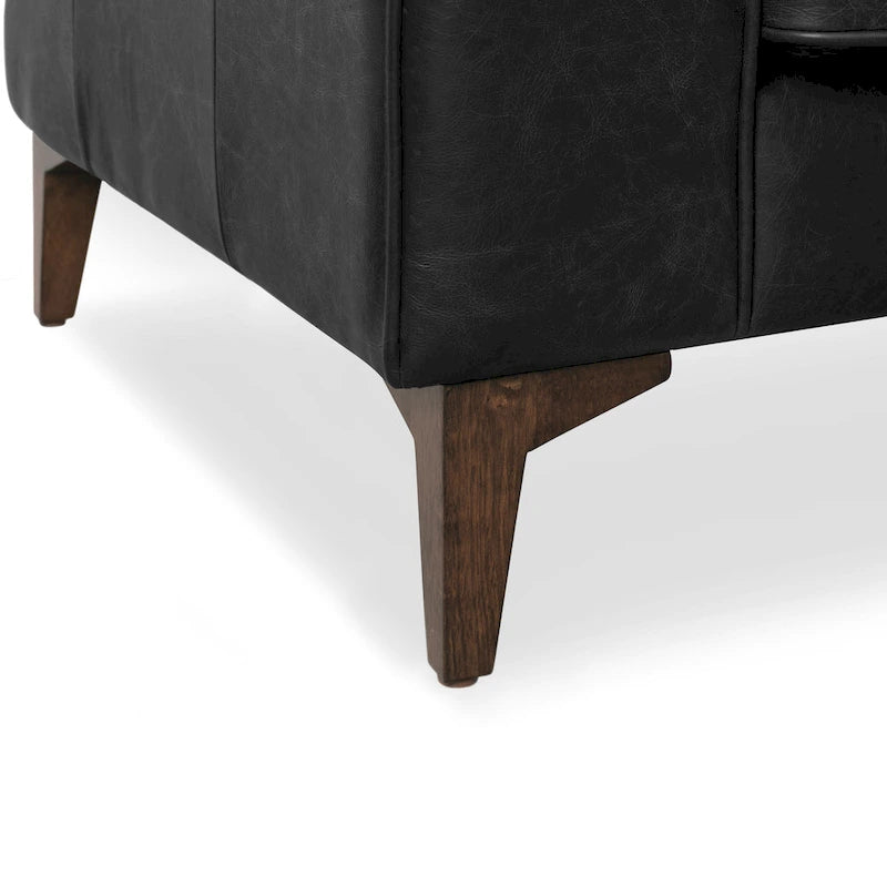 Poly & Bark Essex Lounge Chair - Full Grain Genuine Italian Leather