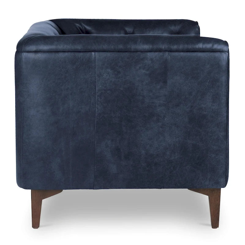 Poly & Bark Essex Lounge Chair - Full Grain Genuine Italian Leather