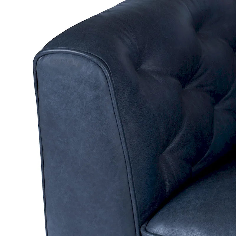 Poly & Bark Essex Lounge Chair - Full Grain Genuine Italian Leather