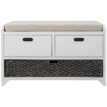 3-drawer Solid Wooden Storage Bench