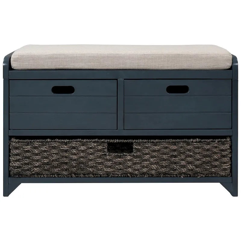 3-drawer Solid Wooden Storage Bench