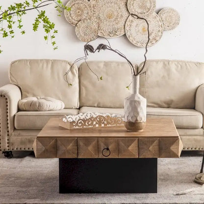 Vintage Style Coffee Table for Living Room
