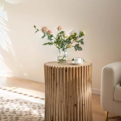 Retro Fashion Style Cylindrical Coffee Table