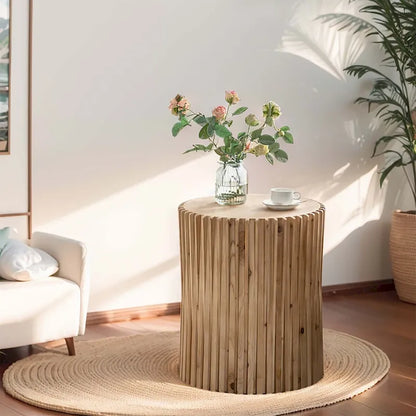 Retro Fashion Style Cylindrical Coffee Table