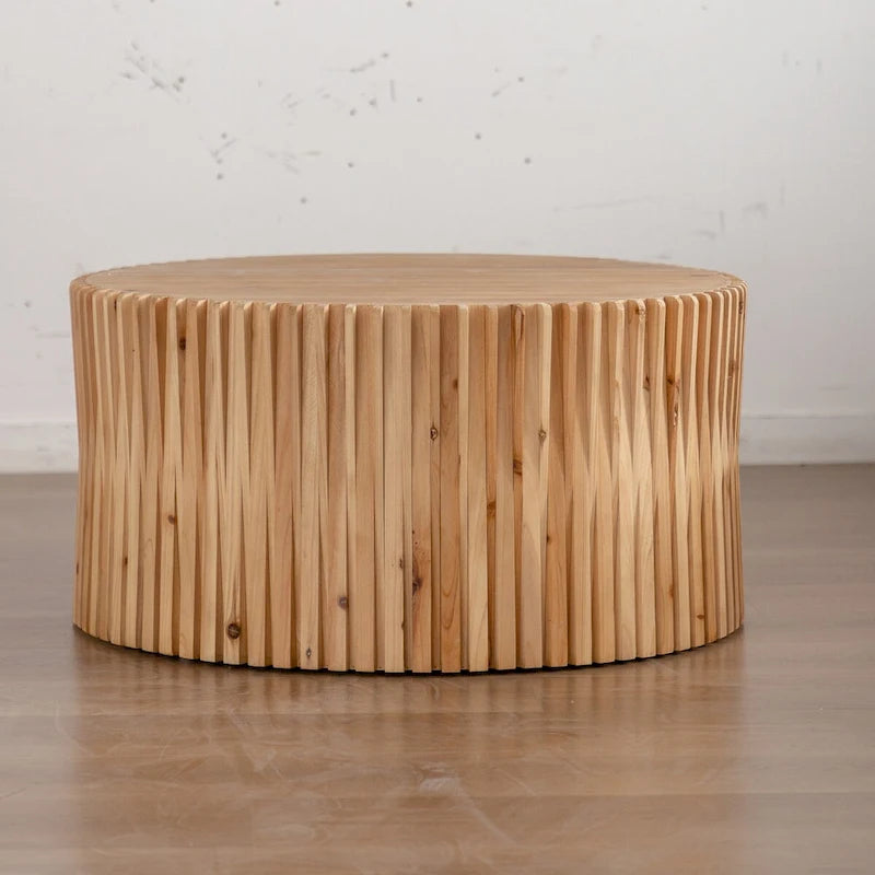 Retro Fashion Style Cylindrical Coffee Table