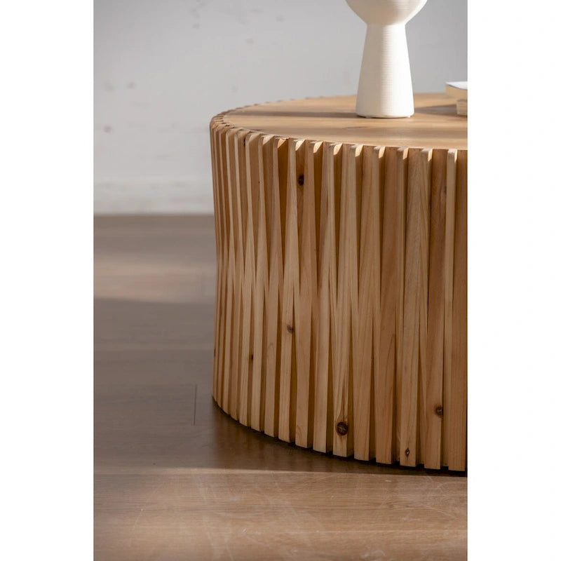 Retro Fashion Style Cylindrical Coffee Table