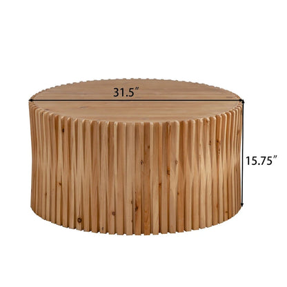 Retro Fashion Style Cylindrical Coffee Table