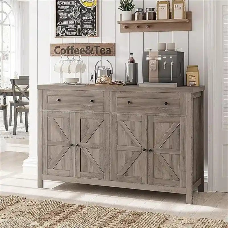 Buffet Sideboard Cabinet - 15.7D x 55.1W x 35.4H