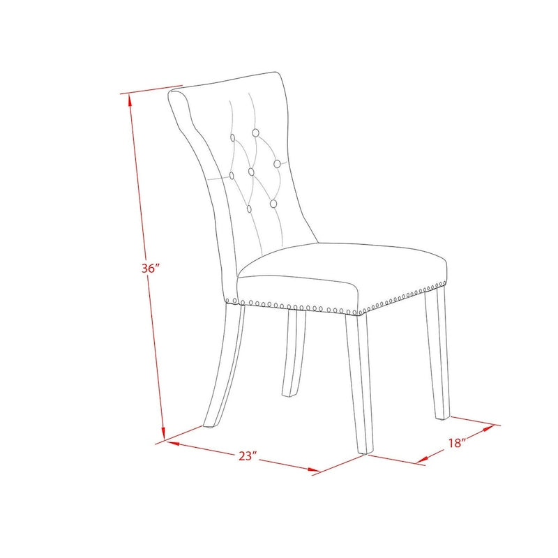 East West Furniture Dining Table Set- a Kitchen Table and Dahlia Linen Fabric Dining Chairs, Distressed Jacobean(Pieces Options)
