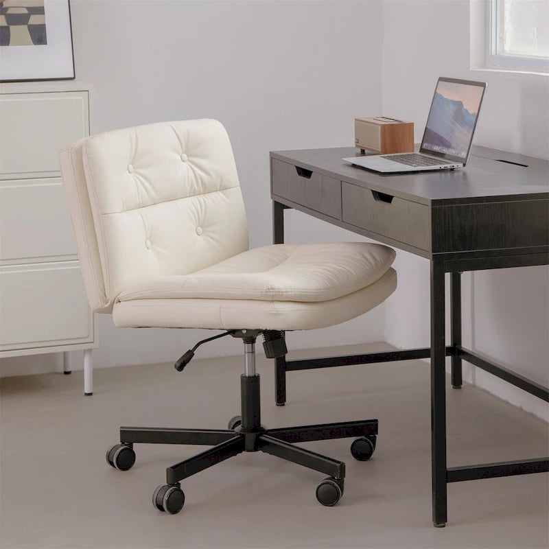 Large Size Swivel Armless Home Office Desk Chair