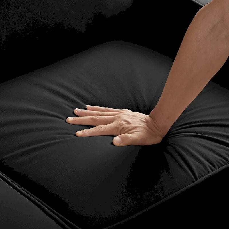 Modern Loveseat Sofa for Living Room Upholstered Velvet Small Couch - 51.5L x 29 W x 34.25 H , Seat height: 18