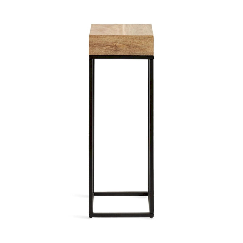 Kate and Laurel Karlsen Wood and Metal Drink Table - 8x8x23