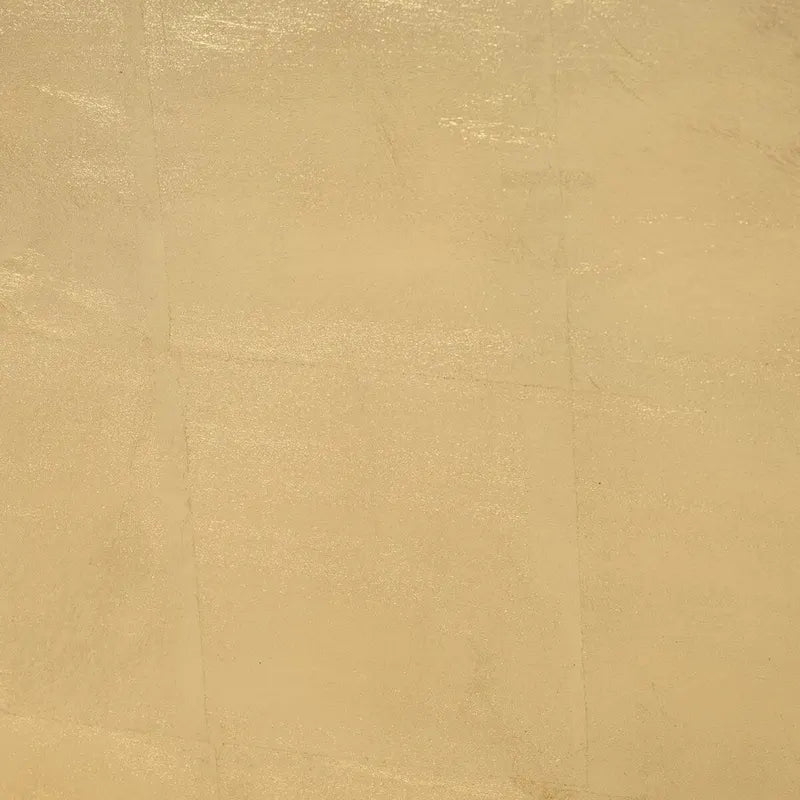 Sagebrook Home Glam Modern Wood Gold Hexagon Glass Top Coffee Table - 48 x 42 x 16