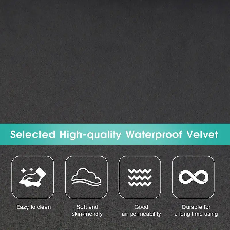 6-seat Upholstered Symmetrical Sofa Furniture U-shaped Sectional Sofa with Waist Pillows