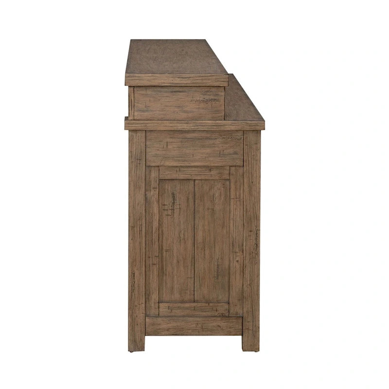 Pinebrook Ridge Weathered Toffee 4 Piece Console Table Set