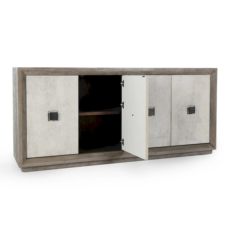 Classic Home Denver 80 Distressed Gray Sideboard Buffet