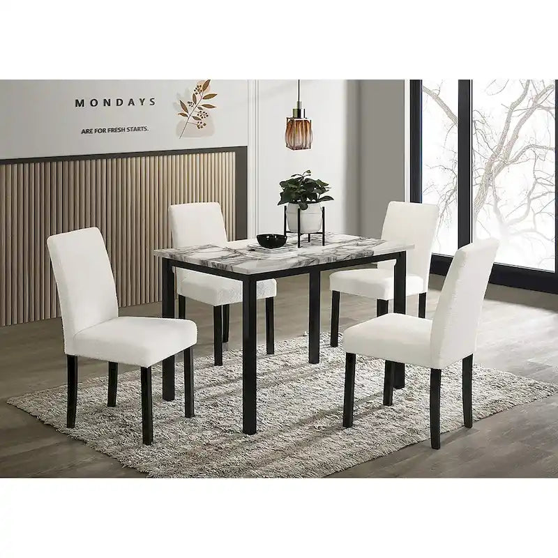 Poundex 5-pcs Dining Set