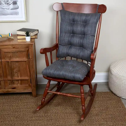 Klear Vu Kahuna Denim Universal Rocker Chair Cushion Set