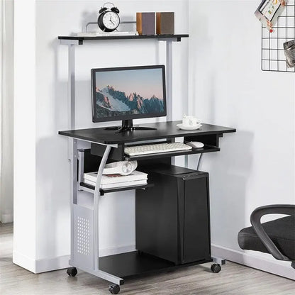 3 Tier Computer Desk with Printer Shelf