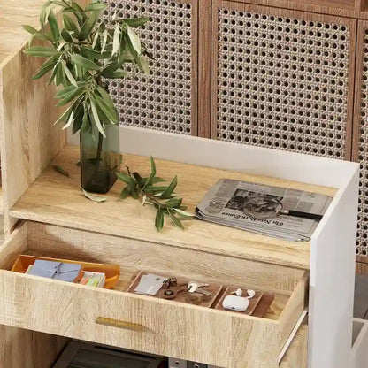 Salon Reception Counter with Keyboard Tray Large Working Desk