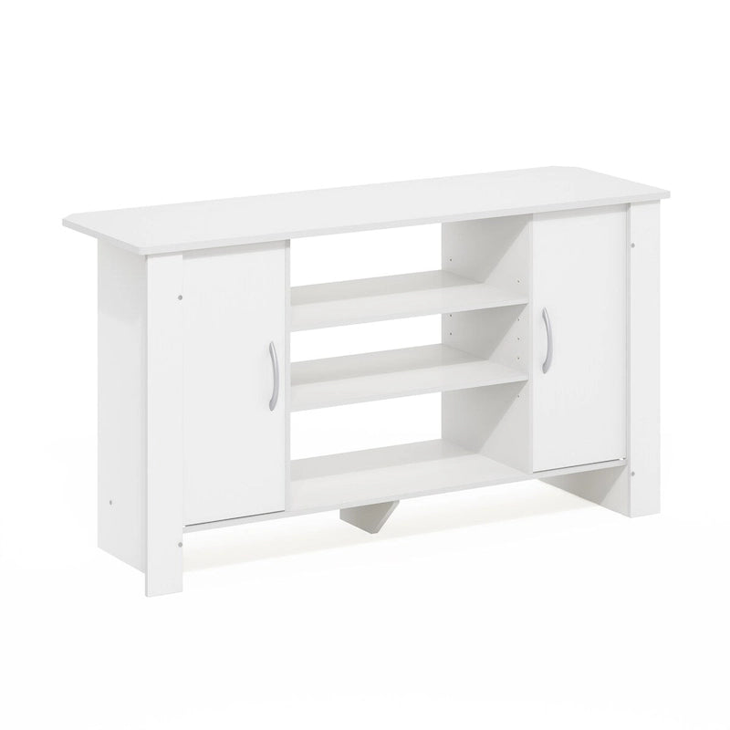 Furinno Econ TV Stand Entertainment Center, White