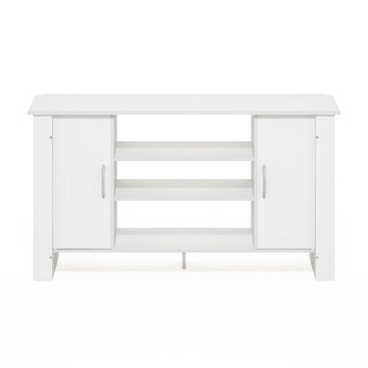 Furinno Econ TV Stand Entertainment Center, White
