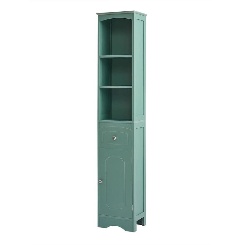 67 Tall Freestanding Bathroom Storage Cabinet with Doors and Adjustable Shelves - 68 Tall