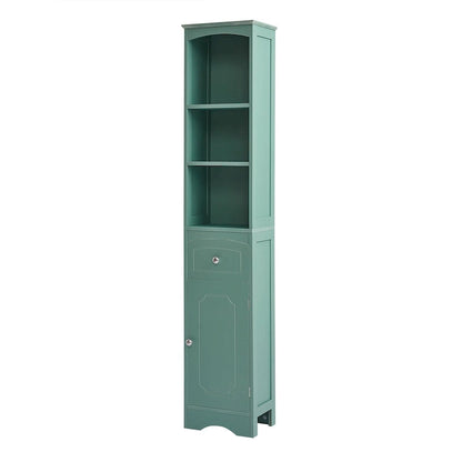 67 Tall Freestanding Bathroom Storage Cabinet with Doors and Adjustable Shelves - 68 Tall
