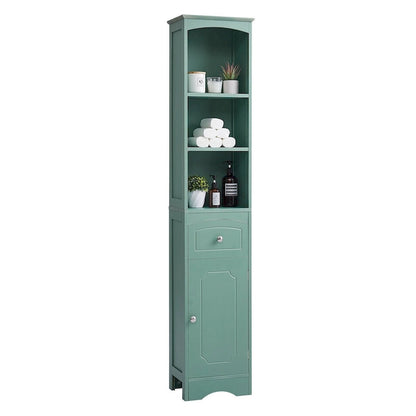 67 Tall Freestanding Bathroom Storage Cabinet with Doors and Adjustable Shelves - 68 Tall