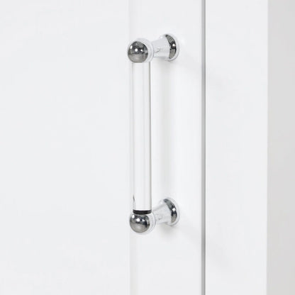 61 Tall Wood 1-door Bathroom Cabinet with Drawers and Adjustable Shelves