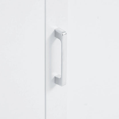 Freestanding Storage Cabinet with Hook and Adjustable Shelf