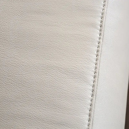 Furniture of America Marty Modern Leather Match Manual Reclining Sofa with Flared Padded Arms