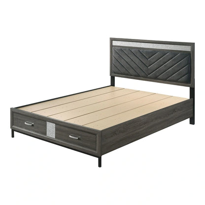 Furniture of America Heinisk Contemporary Grey 5-Piece Platform Bedroom Set