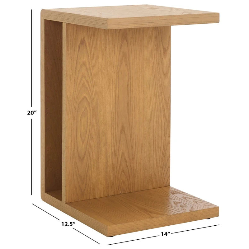 SAFAVIEH Couture Kassia Wood C Table - 14Wx13Dx20H